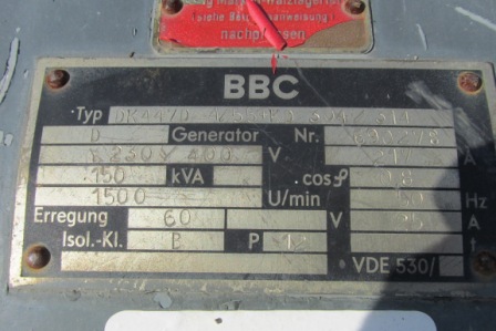 BBC DK447D4/55+KD304/314 Selbsteregender Generator