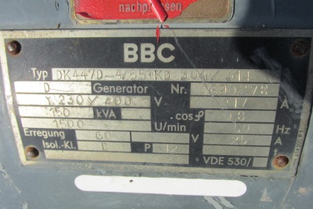 BBC DK447D4/55+KD304/314 Selbsteregender Generator