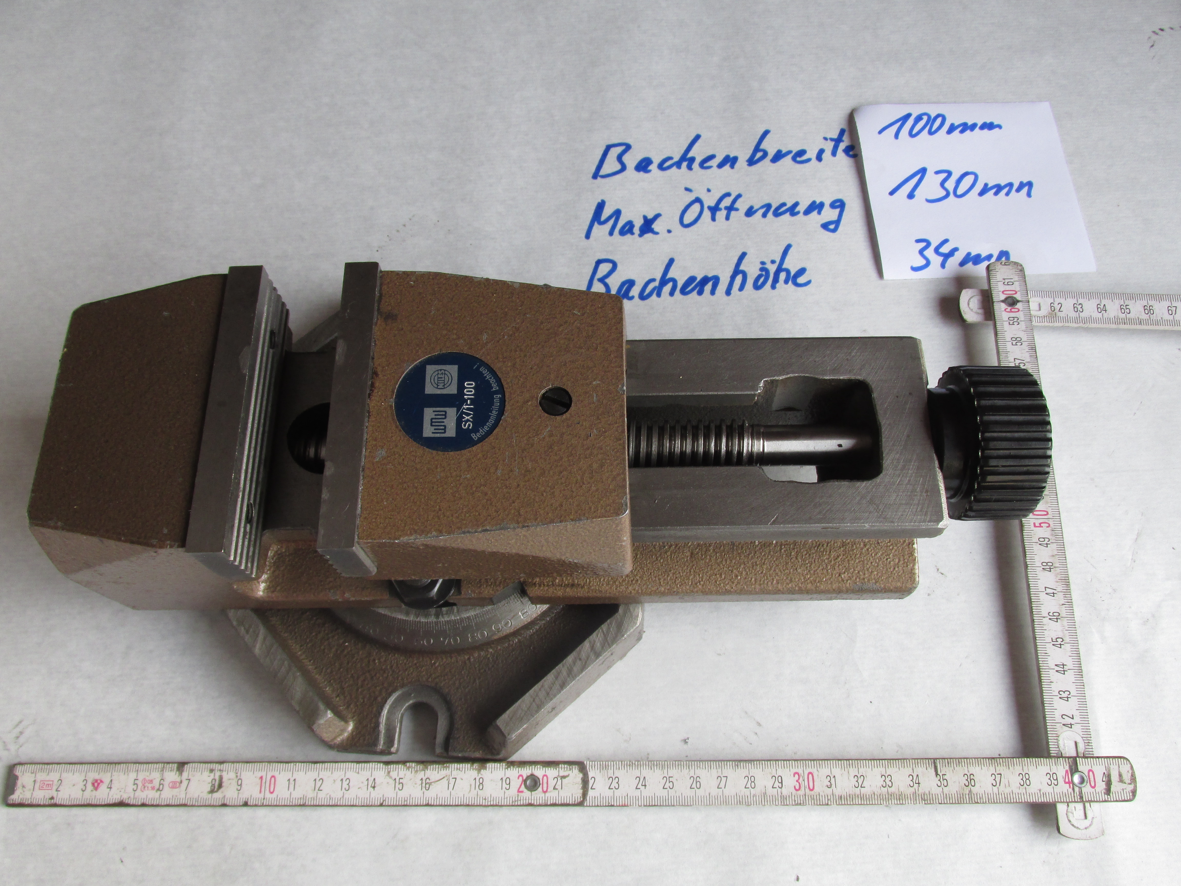 Maschinenschraubstock, Schraubstock, SX/1-100 WMW