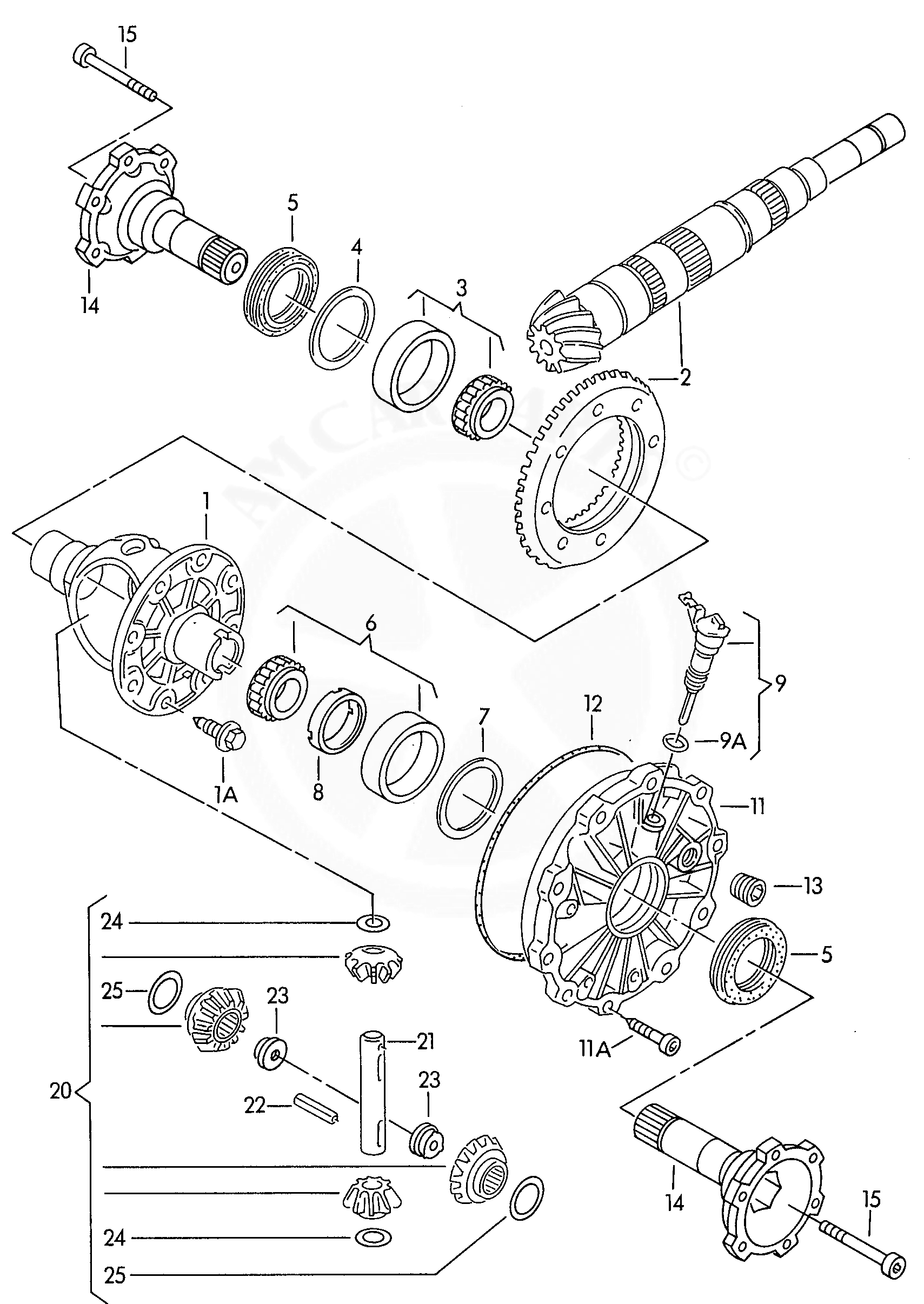 Triebsatz 35:9 01E409143N